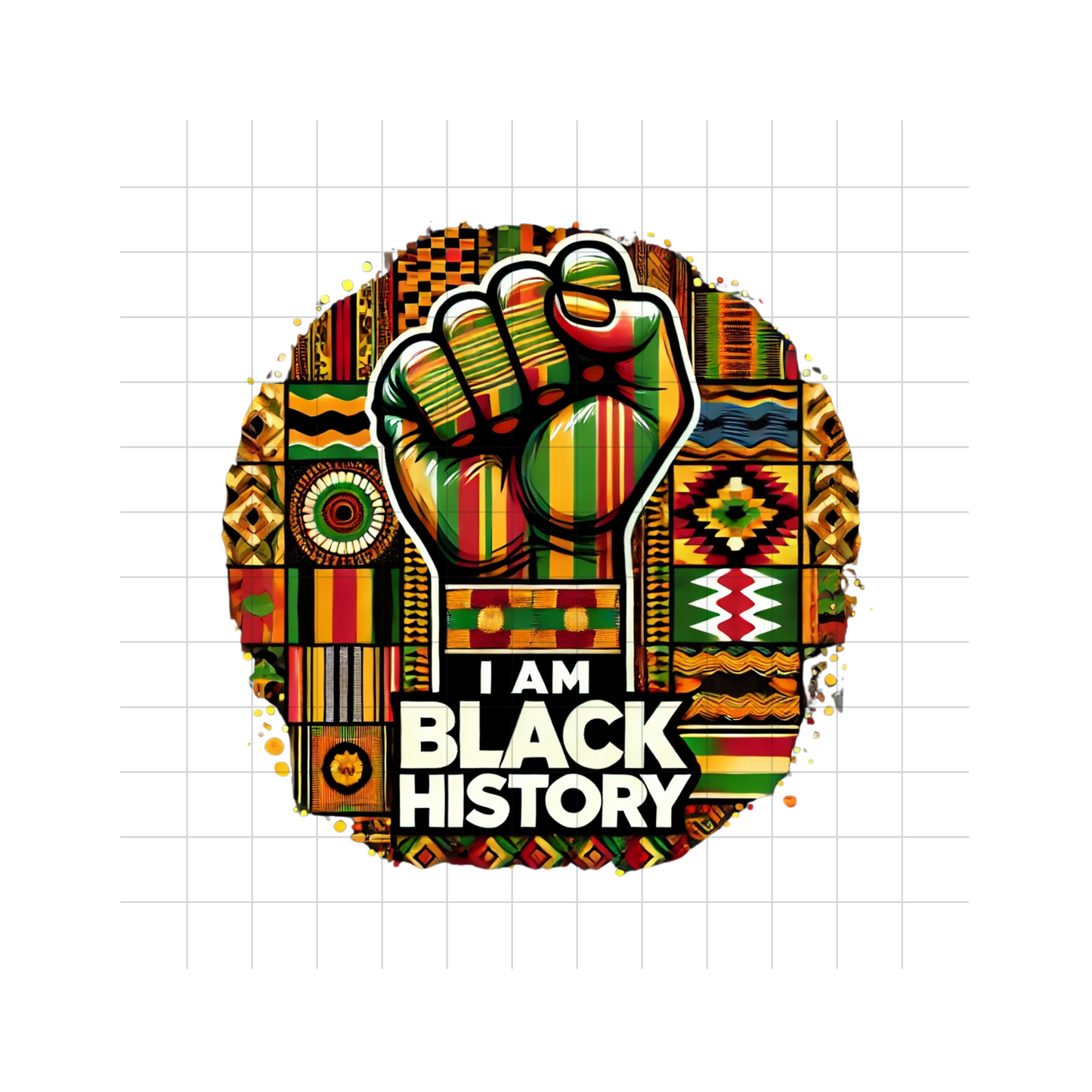 I am Black History Fist Digital Design