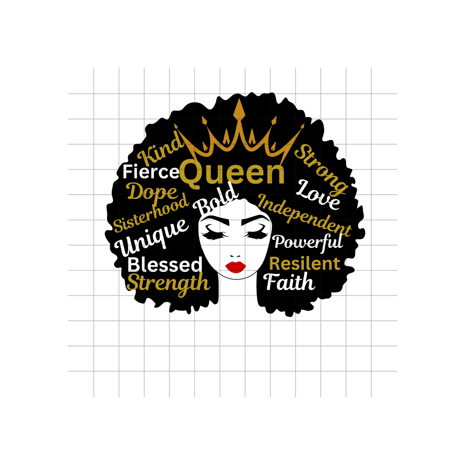 Afro Queen Digital Design