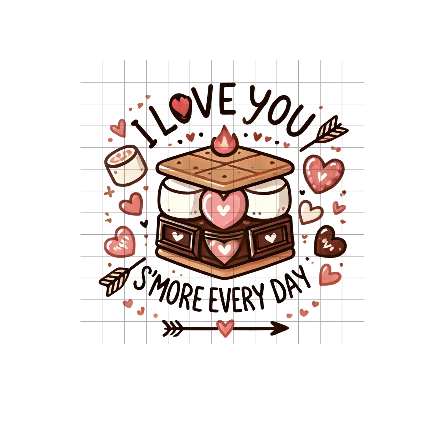I Love You Smore Digital Design