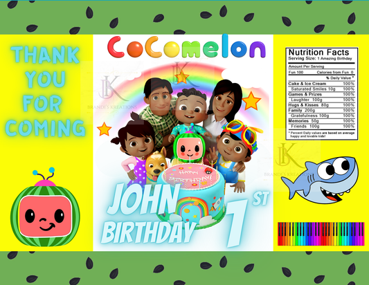 Cocomelon Birthday Editable Digital Bundle