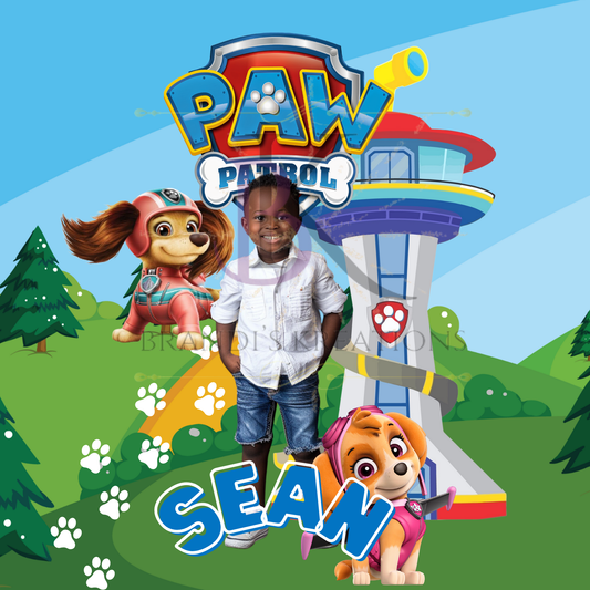 Paw Patrol Back to School Editable Digital Template