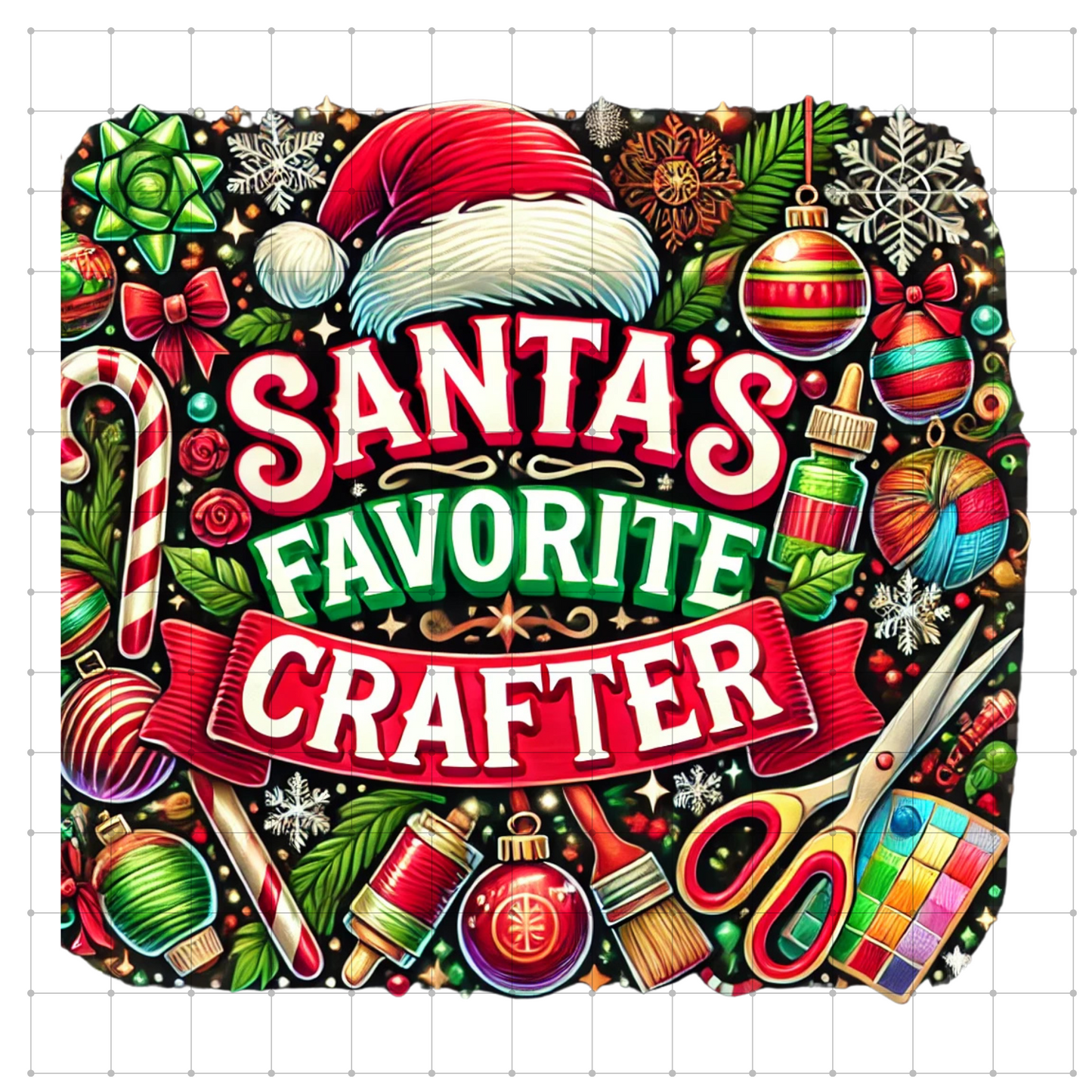 Santa's Favorite Crafter Digital Design