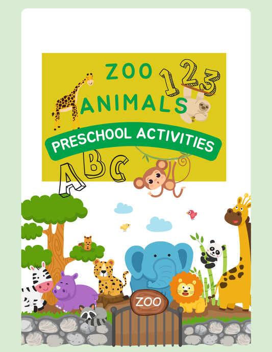 Preschool and Kindergarten Workbook Editable Digital